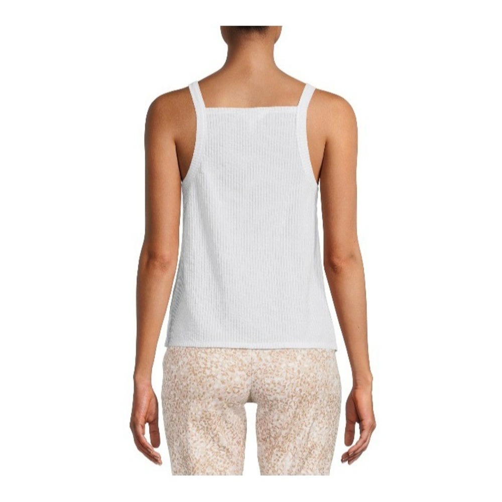 Time and Tru Women's Square Necked Tank Top Vivid White Size Large 12-14 - Picture 4 of 5